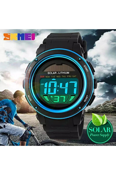 Skmei Men's Watch Solar Chronograph Alarm 5 ATM Digital Casual Sport