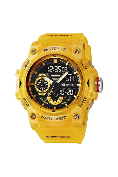 STRYVE Men's Wristwatch Army Military Alarm Stopwatch Digital 5 ATM Sports Ye...