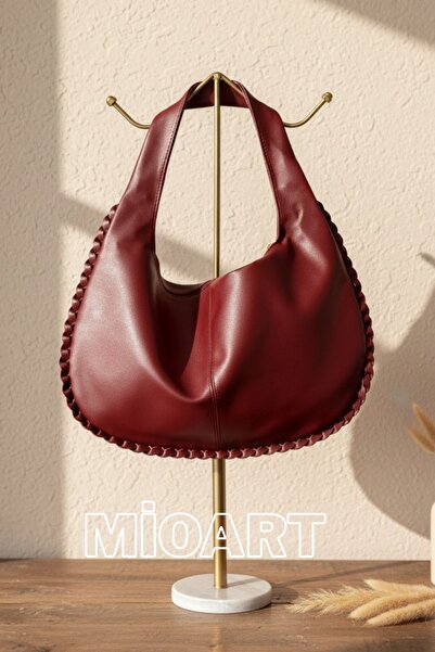 MioArt Braided Large Women's Hand and Shoulder Bag