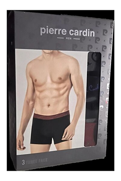 Pierre Cardin Men's Black Stretch 3-Piece Boxer-390