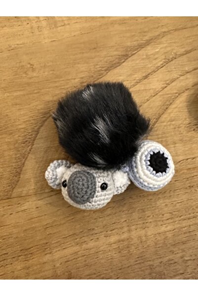 Thezuffy Breloc tricotat cu mărgele Kola și Evil Eye, realizat manual – acces...