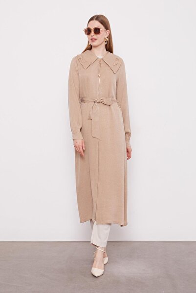 Levidor ΣΚΟΥΡΟ ΜΠΕΖ Καπέλο Cupra με φαρδύ λαιμόκοψη και φερμουάρ