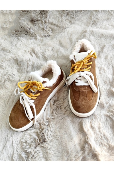 Of&Off Women's Imported Double Lace-Up Genuine Leather Shoes