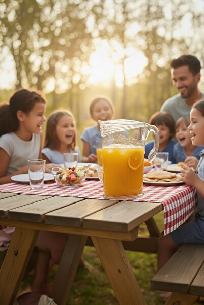 Mustran Acrylic 2 Lt Transparent Jug (Fits in the Refrigerator Door Shelf)