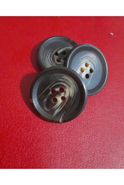 İMREN AKSESUAR Trench Coat, Jacket, Coat, Cardigan Button 2.5 cm Stick Button 1 Pack 10 Pieces (Brown and Ecru Color)