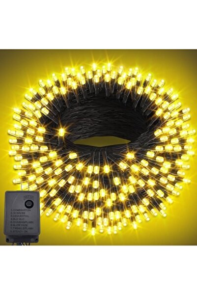 supershop Installation of 400 LEDs, 50 meters for Christmas, warm white, interior, exterior, thick wire, large LEDs