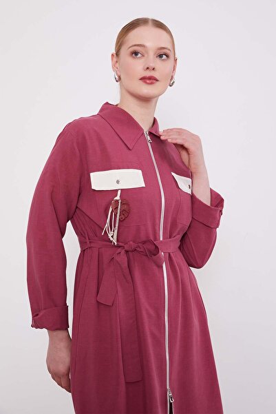 Levidor Dusty Rose Cupra Cap with Pocket Accessory Detail