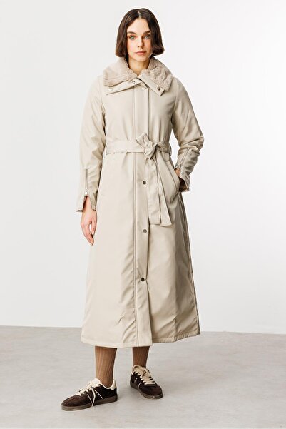 Micca Zamansız Spor Garnili Dolgulu Kaban Manto-Taş