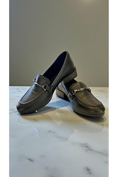 Mammamia D25Ka-3340 Black Genuine Leather Full Orthopedic Women's Casual Daily Shoes