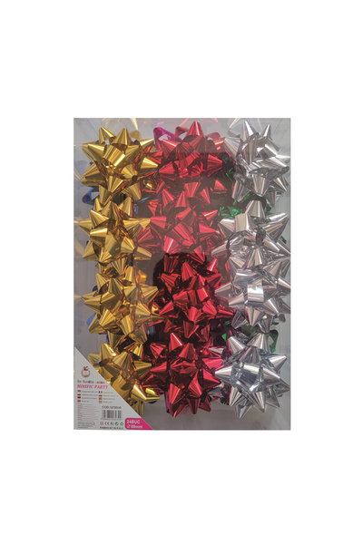 Mirific Party Set de 24 fundițe cadou, multicolore, 8,9 cm, PPQT8030