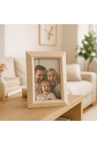 store trend Premium Resin Ahşap Desenli 10x15 cm Fotoğraf Çerçevesi – Dekorat...