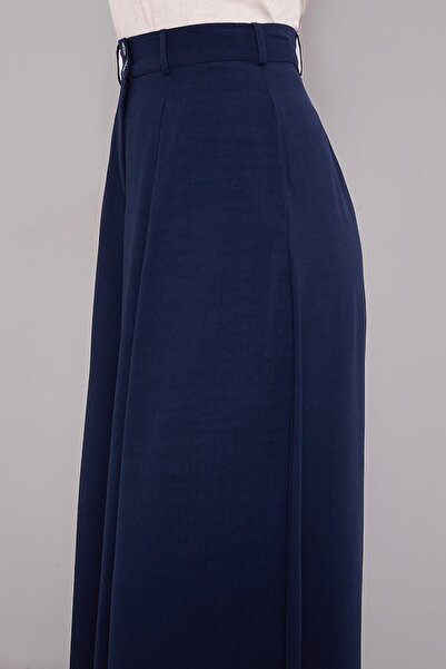 Levidor Синій широкий штани з плісированою спідницею