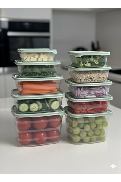 Dem Home 10-Piece Storage Container Refrigerator and Microwave Storage Container - Refrigerator Organizer Storage Box