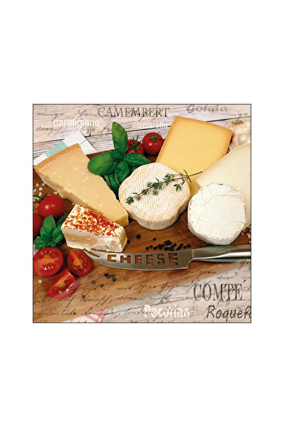 Ambiente Table napkins 33x33cm Palette of cheeses FSC Mix
