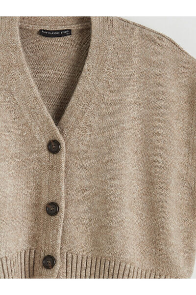 LC Waikiki V Neck Oversized Women's Knitwear Vest