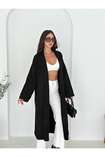 MAXXANA Shawl Collar Long Knitwear Cardigan