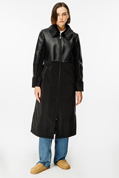 Micca Camo İçi Yumuşak Kürk Kaplı Deri Görünümlü Üst Beden ve Dolgulu Spor Öz...