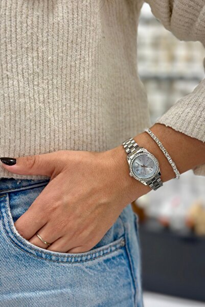 DEEPORA LÜX KADIN TAŞ DETAYLI KOL SAATİ