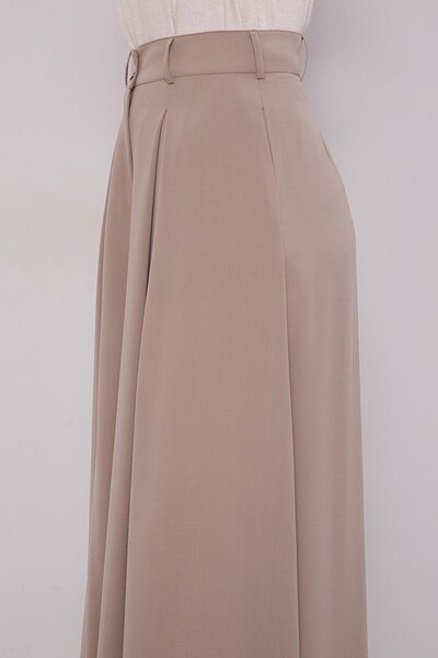 Levidor Mink wide leg pleated trousers skirt