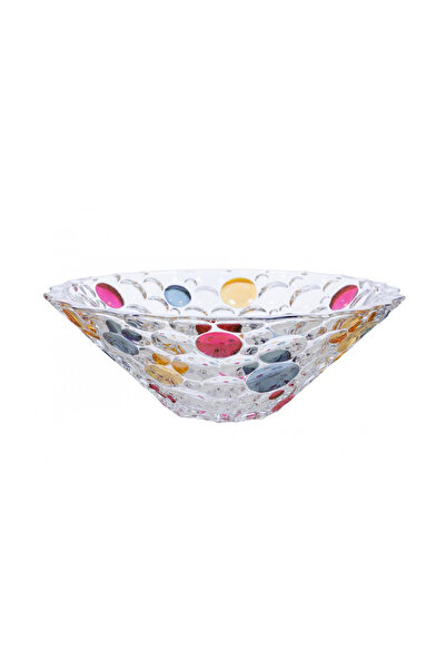 Bohemia Cristal Bohemia Lisboa Crystal Fruit Bowl 30 cm multicolor