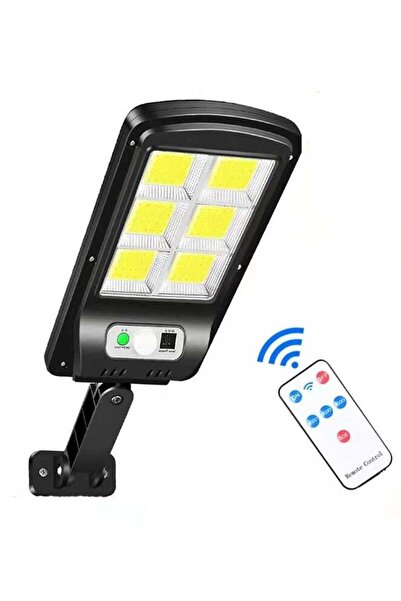 cBk BK-818-6 Solar Street Light - Wall-Mounted 6-LED, 3 Modes, Remote, Motion Sensor