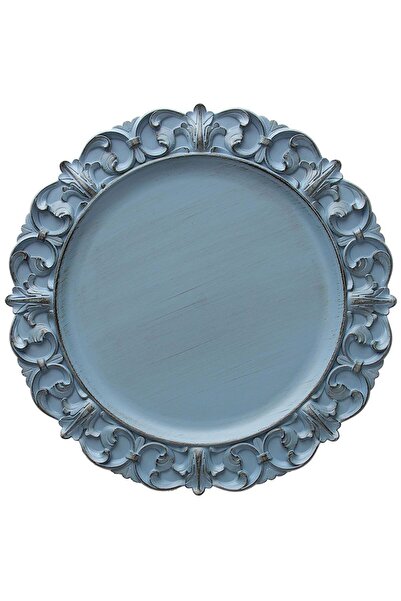 Andrea Fontebasso Platou rotund pentru servire Lirico, Polipropilena, 35 cm, Albastru