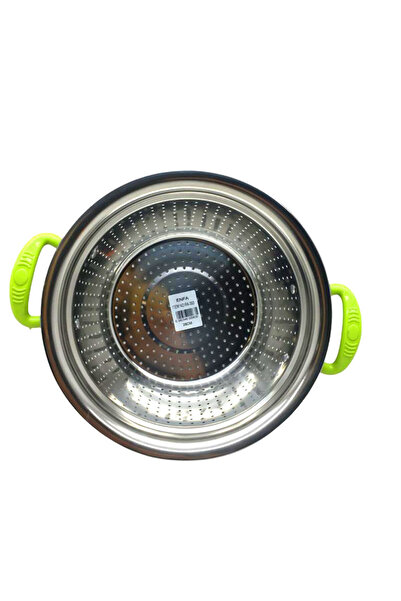 Go İthalat سلة معدنية بلاستيكية ملونة بمقبض 26 سم. (5250)