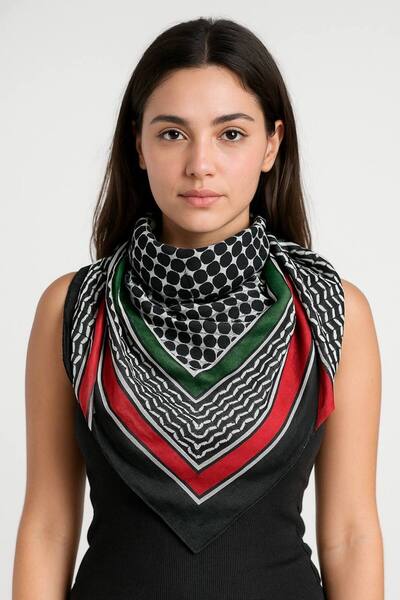 ALDAIYR 4 Pieces of 100/100 Santa Palestine Flag