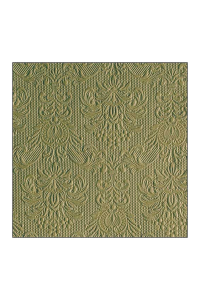 Ambiente Elegance green leaf table napkins 33x33 cm FSC Mix