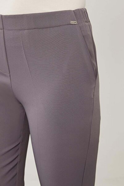 Levidor Anthracite Elastic Waist Pocket Detail Trousers