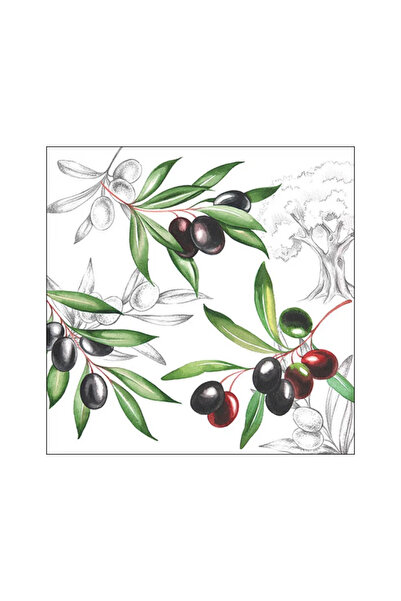 Ambiente Table Napkins 33x33 cm - Olives (FSC Mix)