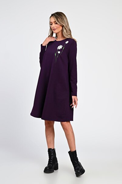 Eranthe Women's Dress, Eranthe, A-Line, with Side Pockets and Hand-Painted V365