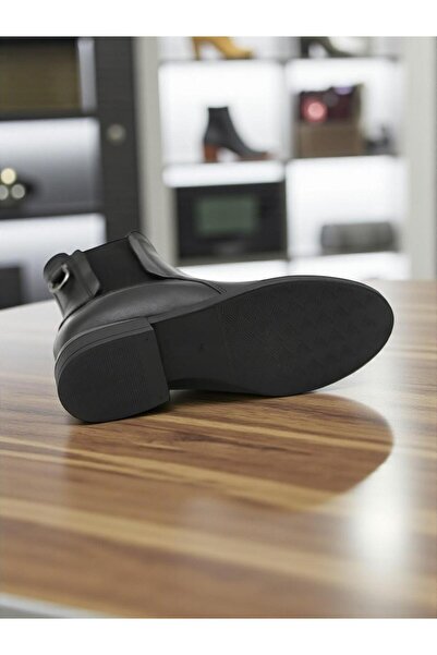 Mammamia D25Kb-8325 Black Genuine Leather Full Orthopedic Daily Women's Boots