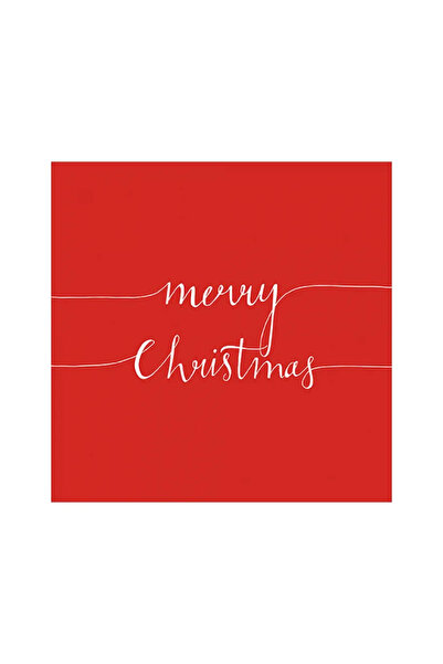Ambiente Table Napkins 33x33 cm - Christmas Note Red (FSC Mix)
