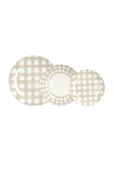 Tognana 18-piece dinner set, Madison porcelain, beige