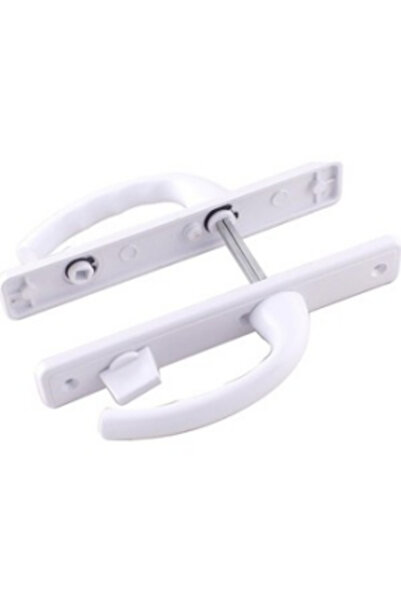 Go İthalat باب حمام-مرحاض مع حقيبة - مقبض باب أبيض من البي في سي مع قفل (5250)