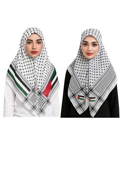 ALDAIYR 2 قطعة علم فلسطين 100/100 سانتا