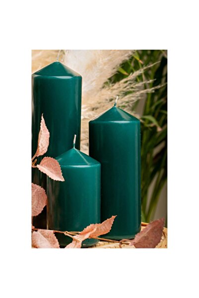Luxodor Candles Luxodor paraffin candle 6×10 cm dark green