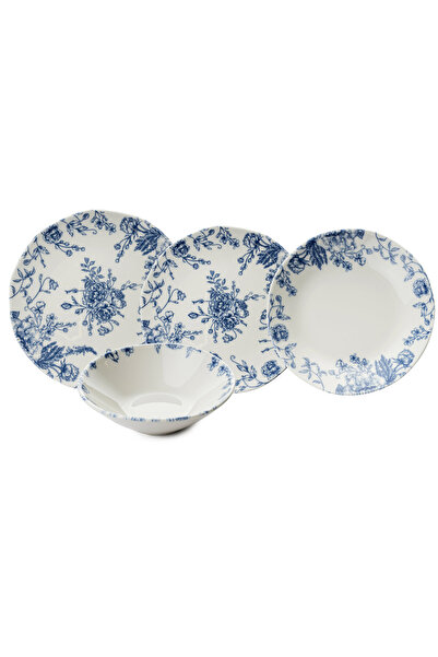 Asir Dinner set 24 pcs, porcelain Multicolor