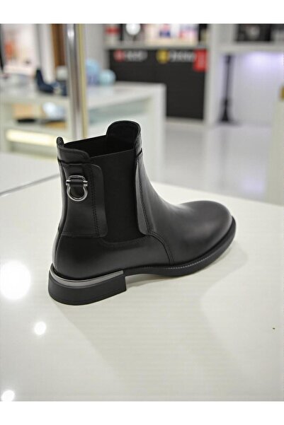 Mammamia D25Kb-8325 Black Genuine Leather Full Orthopedic Daily Women's Boots