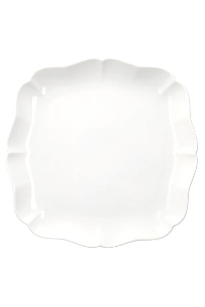 Andrea Fontebasso Square dessert platter Brigitte, Porcelain, 27 x 27 cm, White
