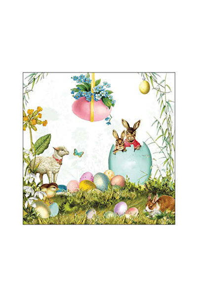Ambiente Table napkins 33x33 cm Easter surprise FSC Mix