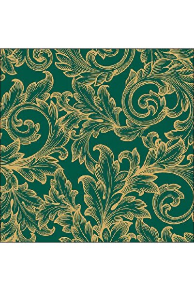 Ambiente Table Napkins 33x33 cm Baroque Gold/Green FSC Mix