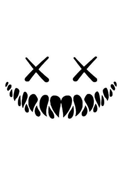 Oracal Sticker luneta sau caroserie Demon, 40cm, negru