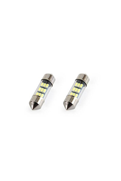 AMIO Set becuri auto cu LED sofit compatibil C5W 9 SMD 31mm Alb 12V