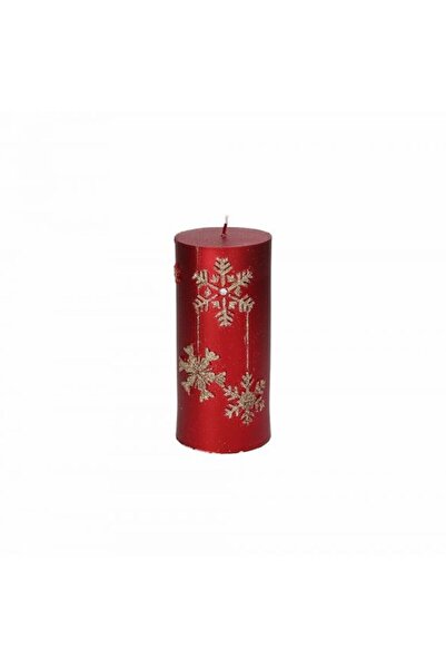Andrea Fontebasso Lumânare cu sclipici H10 cm - Roșu