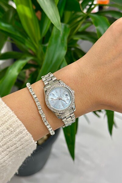 DEEPORA LÜX KADIN TAŞ DETAYLI KOL SAATİ