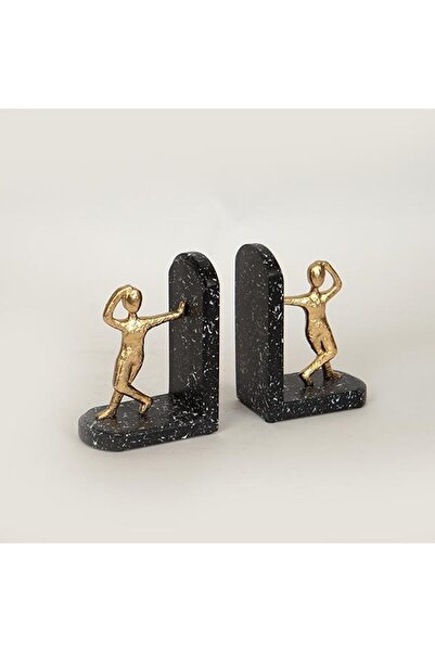 EUROLAMP suport de carte 21,7x6,5x14,7 cm negru-auriu