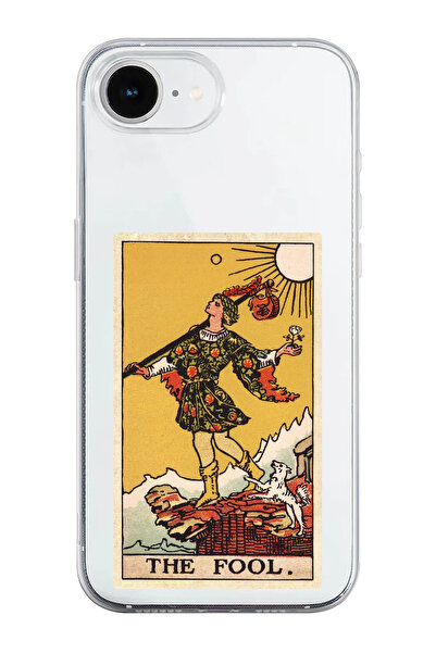 shoptocase iPhone 16E Compatible the  Tarot Pattern Transparent Silicone Phone Case