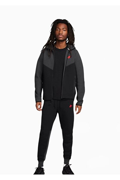 2AS Tech Fleece Black Smoke Tracksuit (Bottom and Top) Full Set